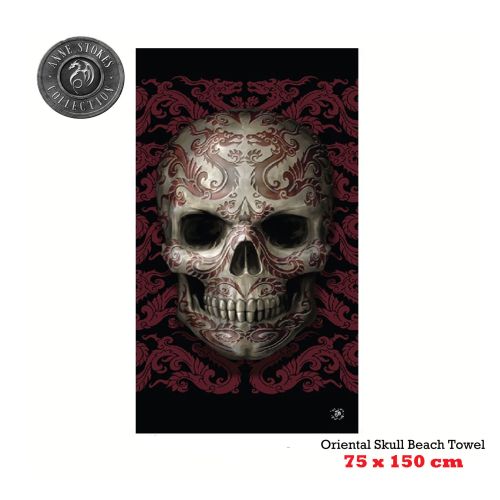 Embossed skull towels cheap