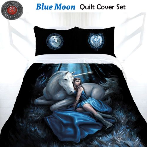 Blue Moon Quilt Cover Set by Anne Stokes