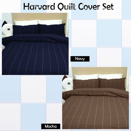 Harvard Polyester Cotton Quilt Cover Set by Apartmento