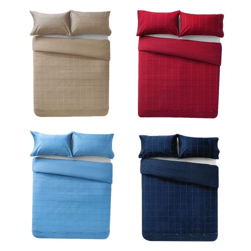 Harvard Polyester Cotton Quilt Cover Set by Apartmento
