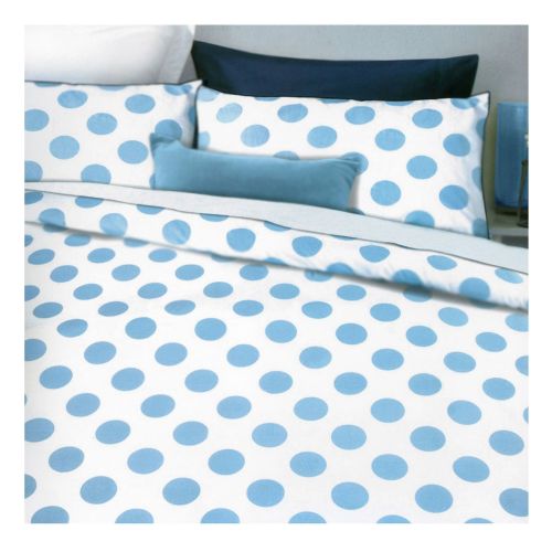 Spot Blue Polyester Cotton Quilt Cover Set by Apartmento