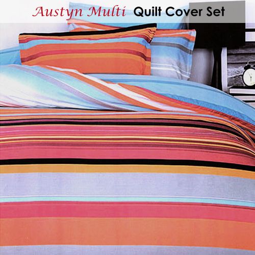 Austyn Multi Quilt Cover Set King by Apartmento