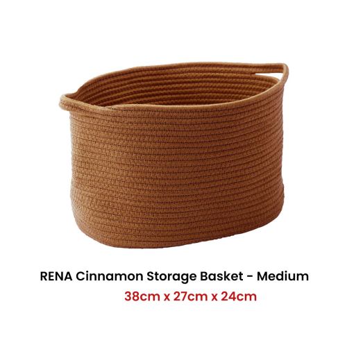 RENA Cinnamon Storage Basket by Aquanova