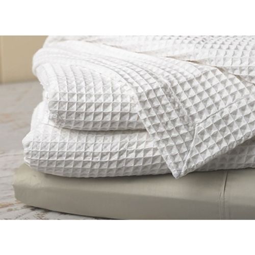 Ardent Premium Super Soft Cotton Waffle Blanket White by Jenny Mclean