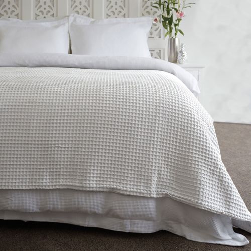 White waffle blanket king size new arrivals