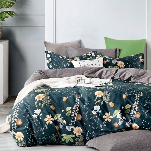 Susan Cotton Sateen Reversible & Printed Quilt Cover Set by Ardor