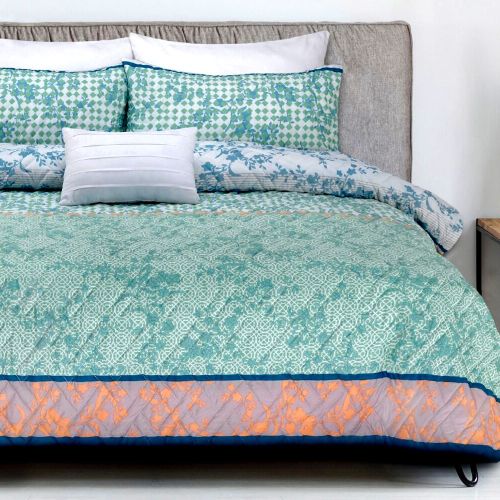 Tangier Printed & Embossed Quilt Cover Set by Ardor