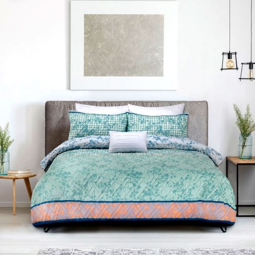 Tangier Printed & Embossed Quilt Cover Set by Ardor