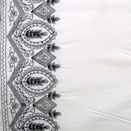 225TC Polyester Cotton Charlotte White Embroidery Quilt Cover Set by Ardor