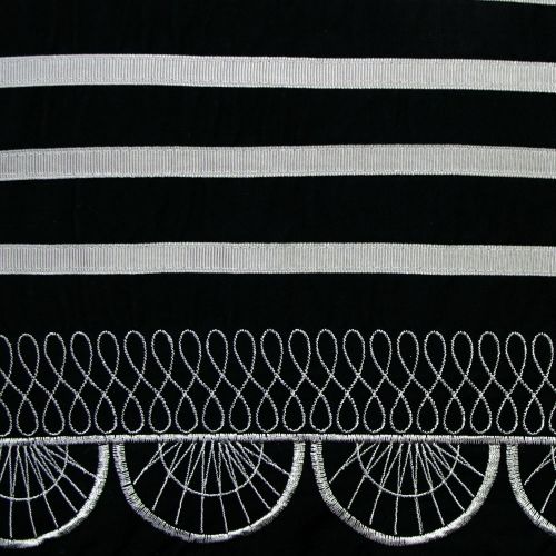 225TC Cotton Rich Evie Black Embroidery Quilt Cover Set by Ardor