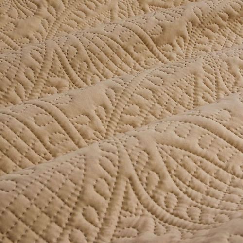 Chateau Cinnamon Light Quilted Embossed Quilt Cover Set by Ardor