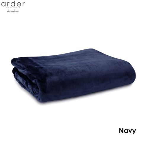 Lucia Luxury Push Blanket Navy by Ardor