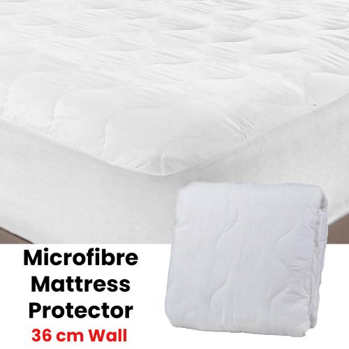 Microfibre Quilted Mattress Protector by Essentially Home Living