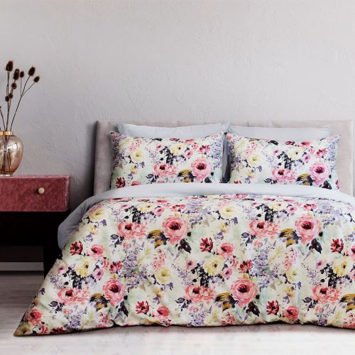 Holly Printed Floral Quilt Cover Set by Ardor