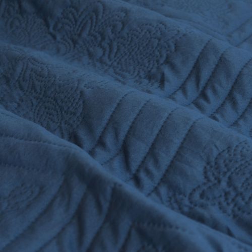 Eddison Cornflower Light Quilted Embossed Quilt Cover Set by Ardor