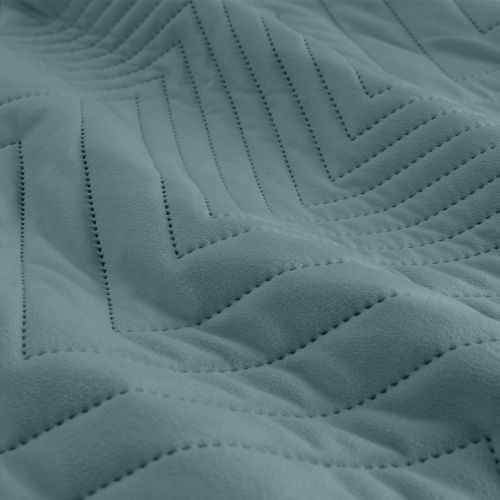 Hana Stormy Sea Embossed Velvet Quilted Quilt Cover Set by Ardor