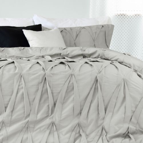Lace Silver Embellished Quilt Cover Set by Ardor