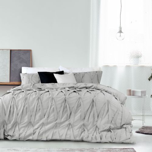 Queen King Super Quilt Cover Set Lace Silver Embellished By Ardor Queen King Super Quilt Cover Set, Cool Super King Size Bedspreads Australia