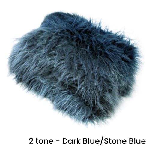 2 Tone or 3 Tone Luxury Faux Fur Long Hair Extra Large Throw Blanket 152 x 203 cm