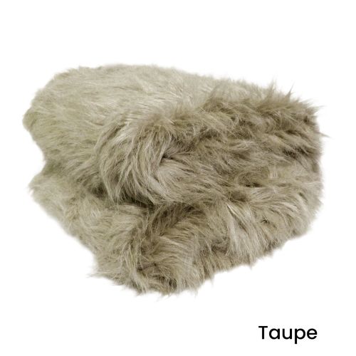 Natural Tone Luxury Faux Fur Long Hair Extra Large Throw Blanket 152 x 203 cm