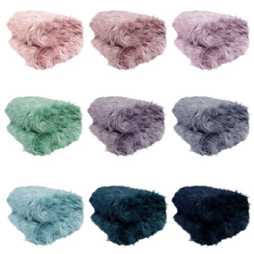 Spring Tone Luxury Faux Fur Long Hair Extra Large Throw Blanket 152 x 203 cm