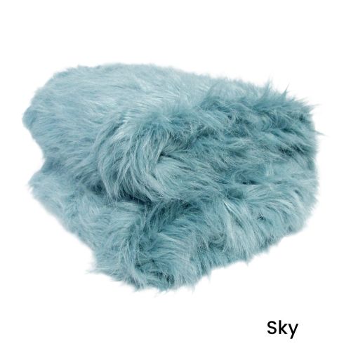 Spring Tone Luxury Faux Fur Long Hair Extra Large Throw Blanket 152 x 203 cm
