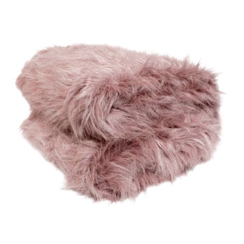 Wool Pink Luxury Animal Faux Fur Long Hair Extra Large Throw Blanket 152 x 203 cm