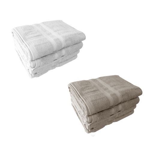 Set of 4 Lonsdale Egyptian Cotton Bath Towels 70 x 140 cm