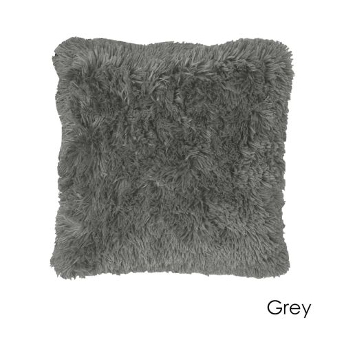Long Hair Faux Fur Filled European Cushion 60 x 60 cm