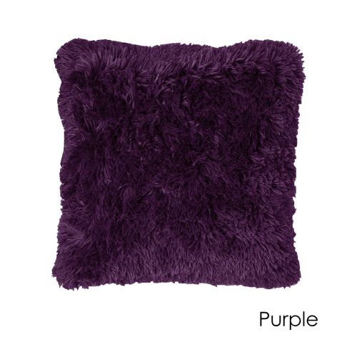 Mauve fluffy cushions cheap