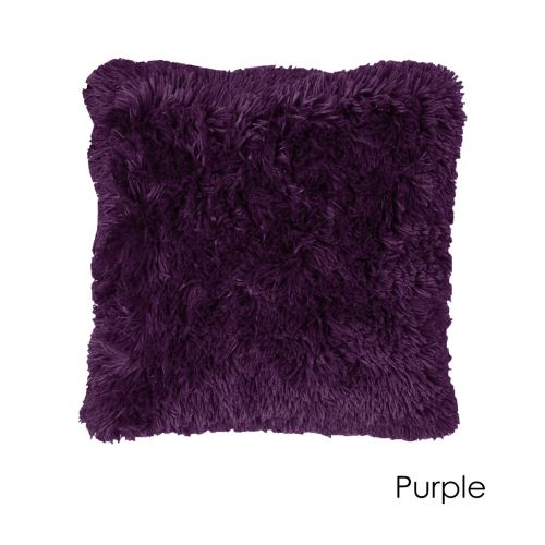 Long Hair Faux Fur Filled European Cushion 60 x 60 cm