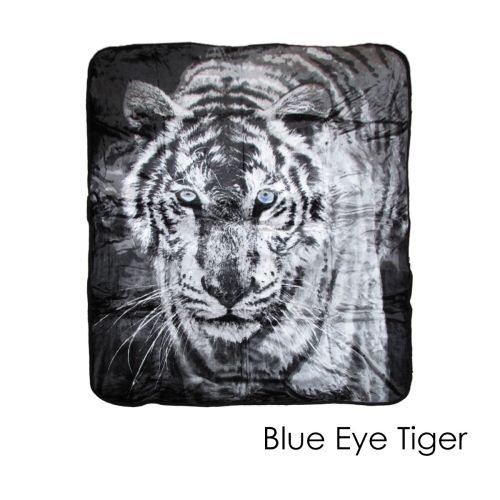 400gsm Soft 3D Animal Print Faux Mink Blanket Queen 200x240 cm