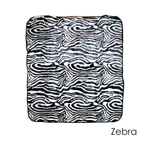 450gsm Soft Animal Skin Pattern Faux Mink Blanket Queen 200x240 cm