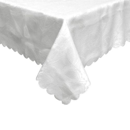 Rosie Off White Luxury Jacquard Tablecloth