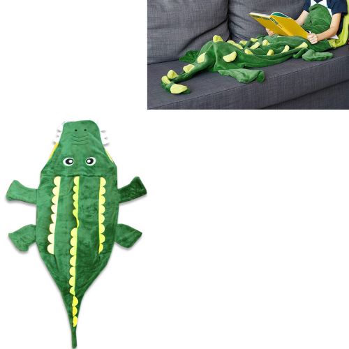 Mermaid Tail Crocodile Green Soft Blanket Throw 50 x 152 cm