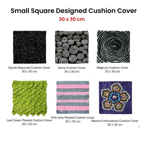 Small Designed Square Cushion Cover 30 x 30 cm