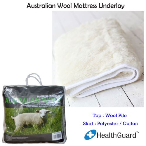Australian Wool Mattress Underlay Double by Big Sleep