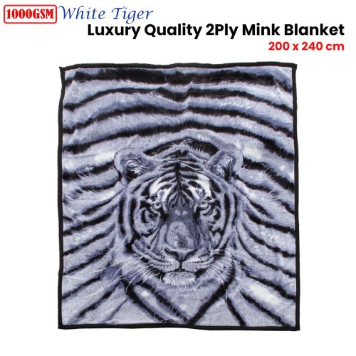 Tiger mink blanket online