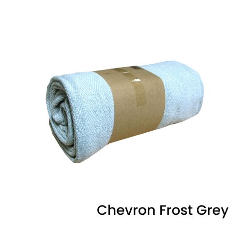 Chevron Cotton Fringe Throw Rug 125 x 150 cm