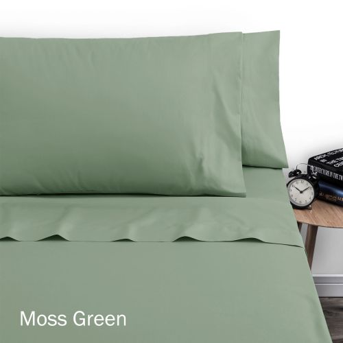 250TC Polyester Cotton Sheet Set Single by Artex