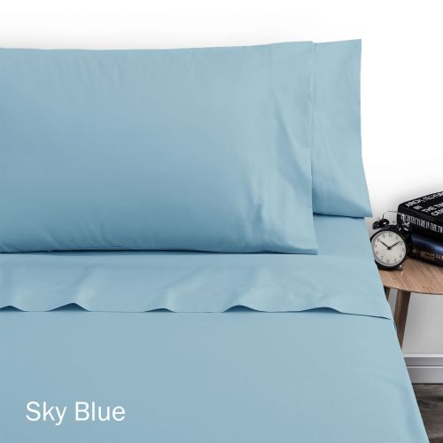 250TC Polyester Cotton Sheet Set Single by Artex