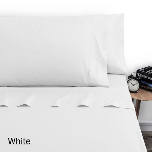 250TC Polyester Cotton Sheet Set Single by Artex