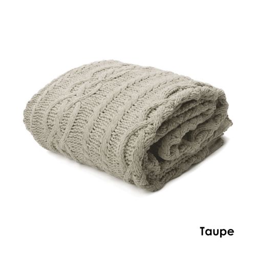 Asher Knitted Throw Rug 130 x 170 cm