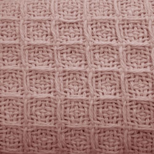 300GSM 100% Cotton Waffle Blanket Dusty Pink