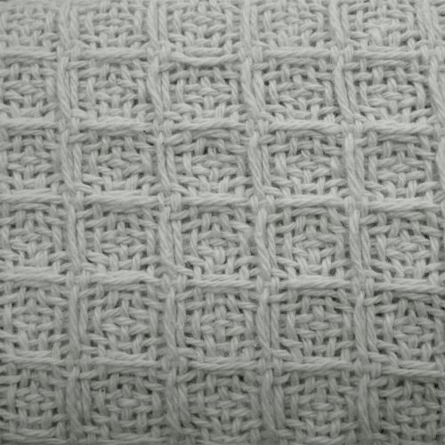 300GSM 100% Cotton Waffle Blanket Silver