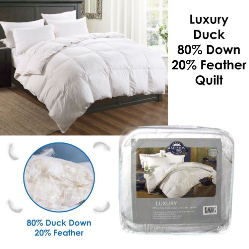 Luxury Duck 80% Down 20% Feather Quilt