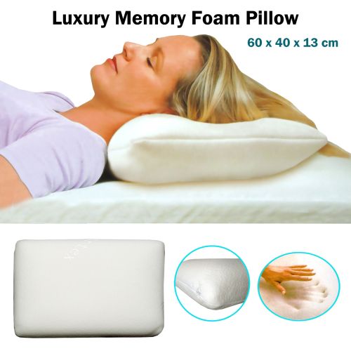 Luxury Memory Foam Standard Pillow 60 x 40 x 13 cm