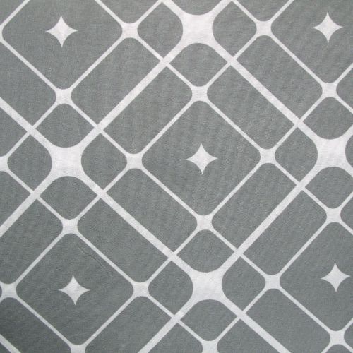 Geometric Pattern Printed Quilt Cover Set Grey Stars by Artex