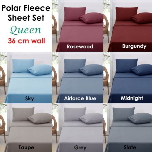 Fleece sheet deals set queen