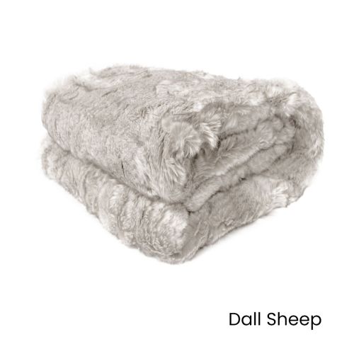 Dale Animal Faux Fur Throw Rug 127 x 152 cm